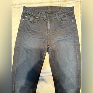 7 for all mankind high waist straight leg jeans